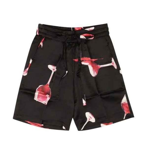 NAHMIAS Fine Wine Silk Shorts